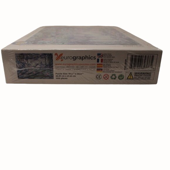 Eurographics Monet Water Lilies Jigsaw Puzzle 1000 Pc Fine Art Museum New Sealed - Picture 6 of 8